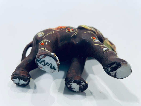 Japanese Moriage Style Hand Decorated Elephant