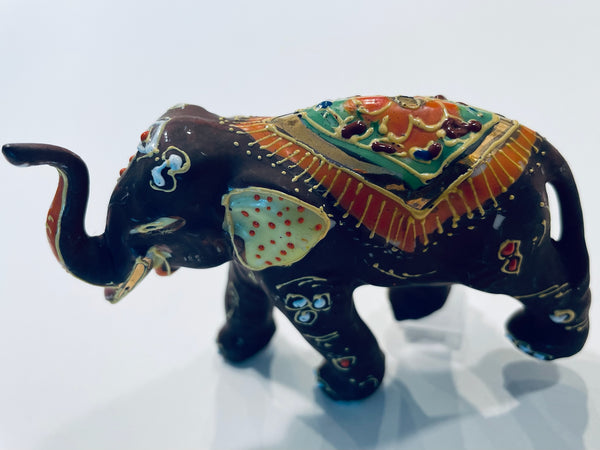 Japanese Moriage Style Hand Decorated Elephant