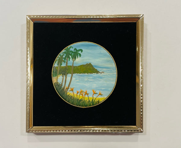 Larry Pratt Black Sand Beach Diamond Head Hawaii Original Paintings