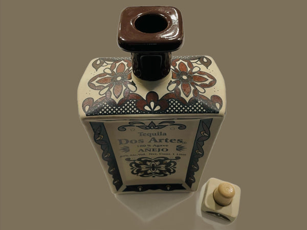 Dos Artes Anejo Hand Painted Empty Ceramic Decanter