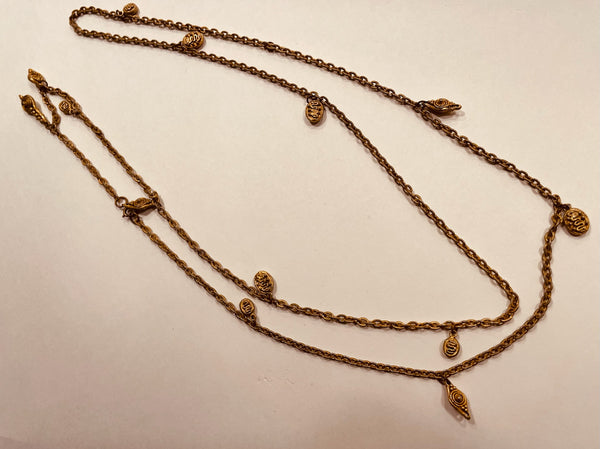 Charmed Vintage Golden Link Chain Necklace
