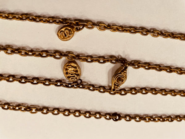 Charmed Vintage Golden Link Chain Necklace
