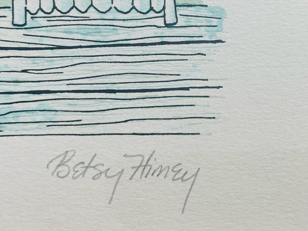 Betsy Himey Rub A Dub Scrub Limited Edition Pencil Signed Illustration