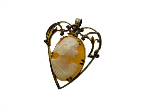 Cameo Heart Pendant 