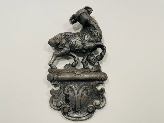 Pewter Ram Figurative Wall Decor