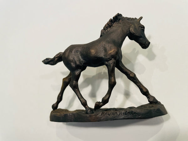 Miriam Reiker Fancy Free American Solid Bronze Horse Sculpture