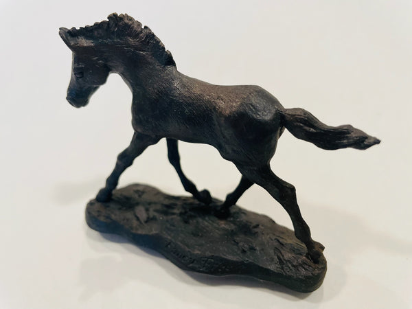 Miriam Reiker Fancy Free American Solid Bronze Horse Sculpture