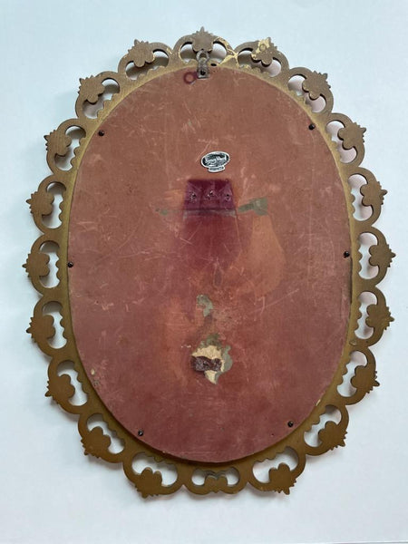 Syroco Syracuse Ornamental American Mid Century Oval Mirror