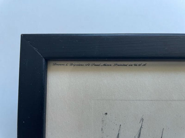 James McNeil Whistler Black Lion Wharf Signed Titled Print Brown Bigelow