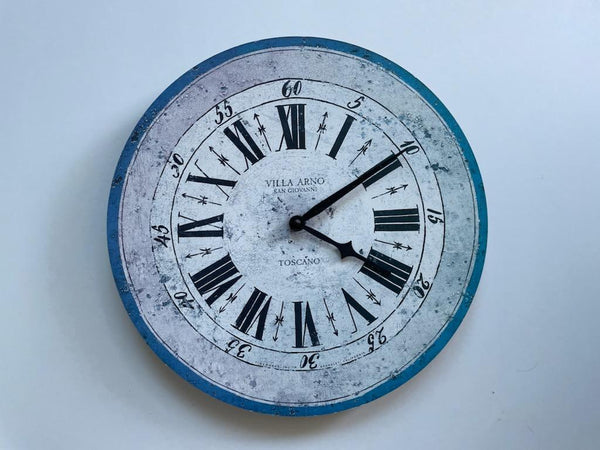 Timeworks Quartz Clock Berkeley California Villa Arno San Giovanni Toscano Style
