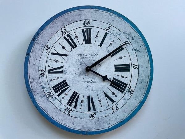 Timeworks Quartz Clock Berkeley California Villa Arno San Giovanni Toscano Style