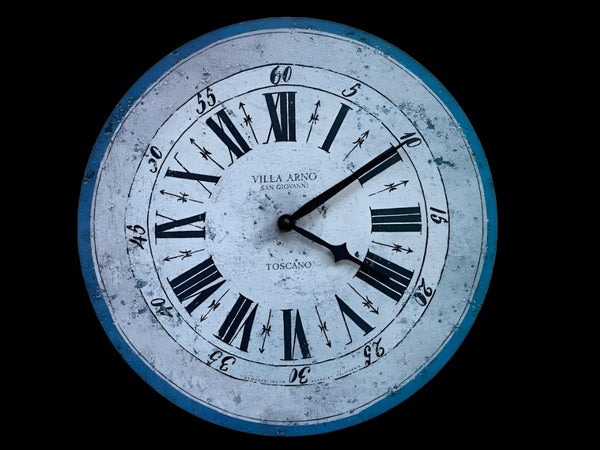 Timeworks Quartz Clock Berkeley California Villa Arno San Giovani Toscano Style 