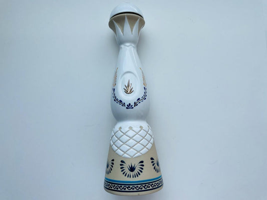 Tequila Clase Azul Anejo Empty Bottle Signed Gold Decoration