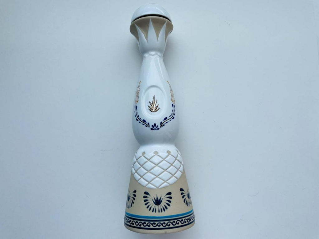 Tequila Clase Azul Anejo Empty Bottle Signed Gold Decoration