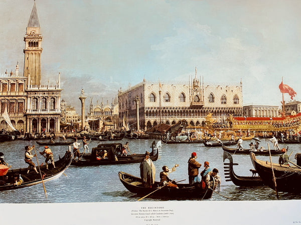 The Bucintoro Venice Di S Marco Ceremonial The Medici Society 1965 London Print