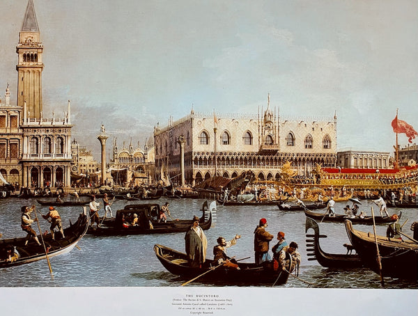 The Bucintoro Venice Di S Marco Ceremonial The Medici Society 1965 London Print