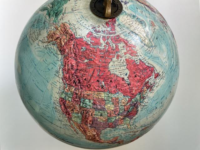 Replogle World Nation Series Globe Leroy Tolman Cartographer Legend