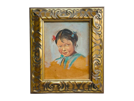 Surrealist Portrait Modern Folk Art Impressionist Painting