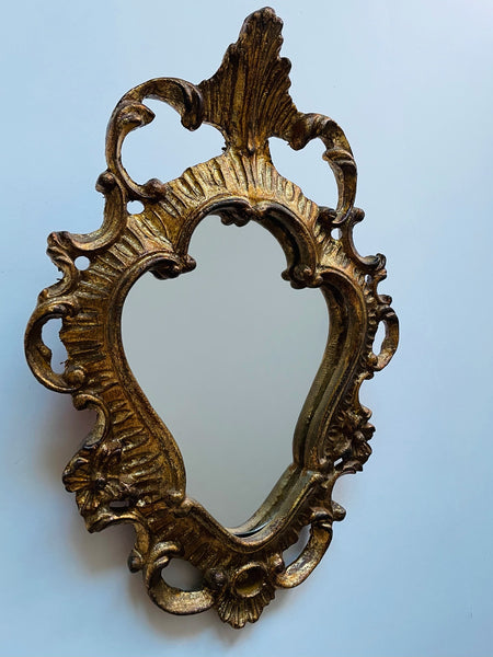 Rococo Style Gilt Mirror Dorato a mano Made In Italy