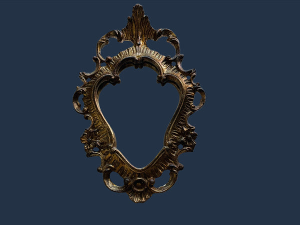 Rococo Style Gilt Mirror Dorato A Mano Made In Italy 