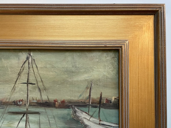 M Morton Impressionist Seascape Signed Oil On Canvas