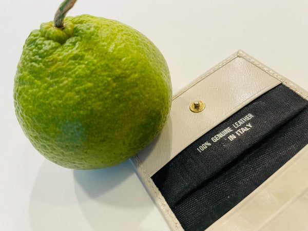 Coin Purse Made In Italy Genuine Leather Marked Singapore