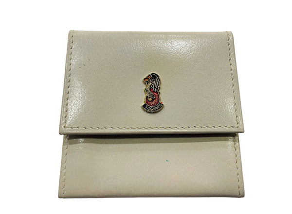 Coin Purse Made In Italy Genuine Leather Marked Singapore