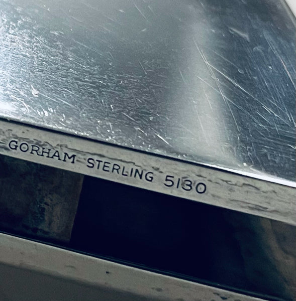 Gorham Sterling Match Box Holders Safety Cover Marked