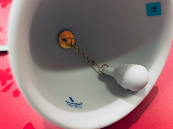 Lladro Christmas Bell Holiday Porcelain Memorabilia 1988 Made in Spain