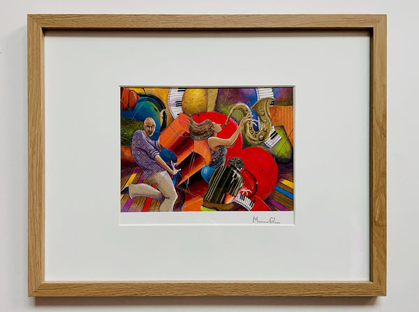 Marcus Glenn Love That Jazz Glossy Signed Seriolithograph