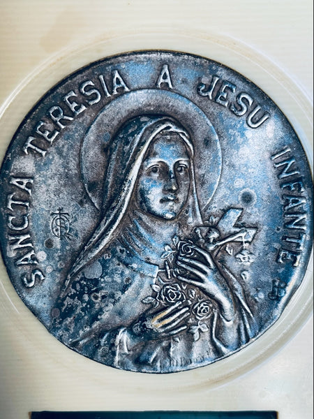 Bernard France Sancta Theresia A Jesu Infante Framed Medallion Icon Insignia