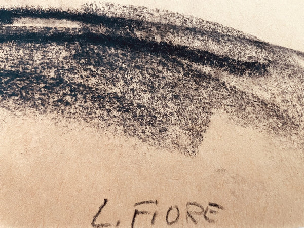 Impressionist Portrait Illustration Impressionist Paper Guache Signed L Fiore