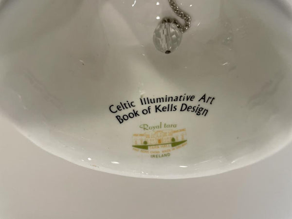 Celtic Illuminative Art Book of Kells Design Royal Tara Ireland Bone China Bell