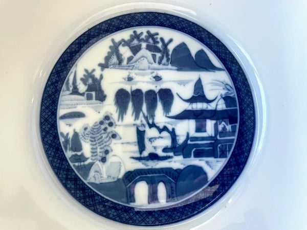 Mottahedeh Vista Alegre Portugal Transfer Blue White Bowl