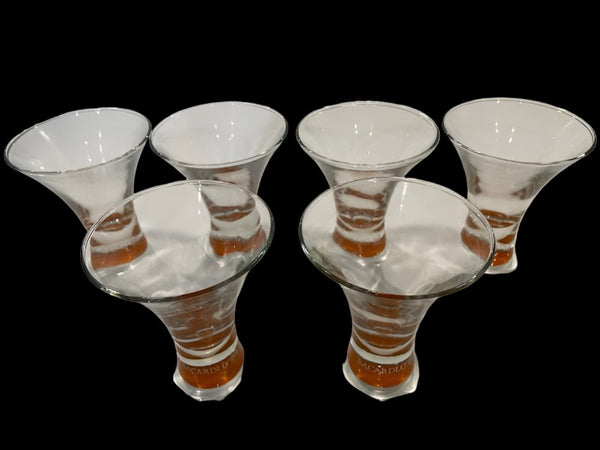 Bacardi O Cordial Set of Six Liquor Glass