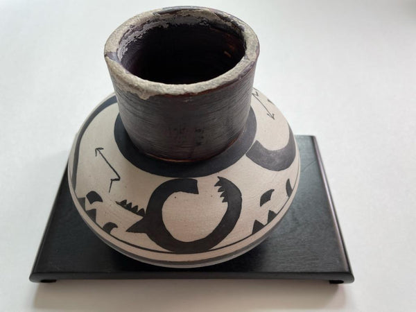 Dragon Pot Santa Clara Pueblo Signed Monogrammed Numbered