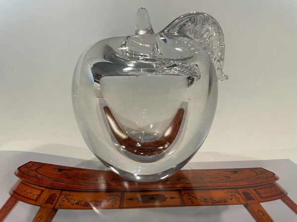 ACC Clear Crystal Apple Signed Paperweight