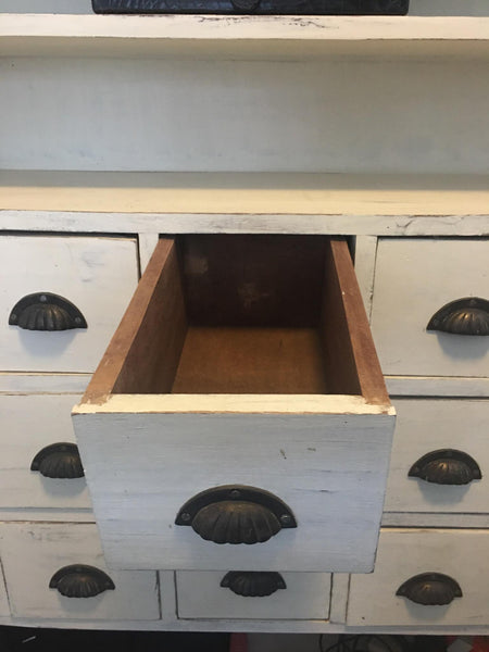 Mid Century Modern White Apothecary Cabinet