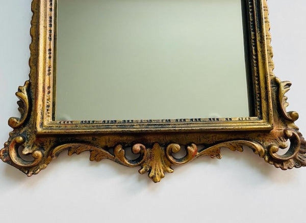 Art Deco Gilt Crest Mirror Italy