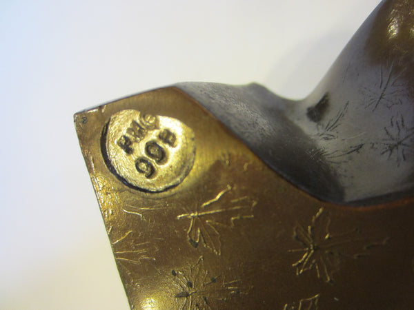 Bronze Maple Leaf Bookend Marked PMC 99B - Designer Unique Finds 
 - 4