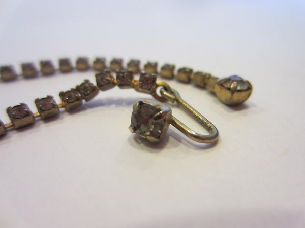 Pear Shape Rhinestone Cabochon Choker Necklace - Designer Unique Finds 
 - 5