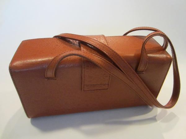 Tosca Blu Italy Red Leather Vintage Designer Handbag