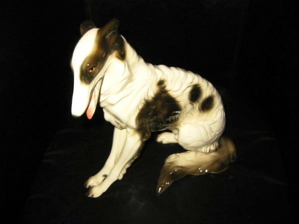 Cuernavaca Ceramic Seated Dog Hand Crafted Painted Signed By Artist - Designer Unique Finds 
 - 3
