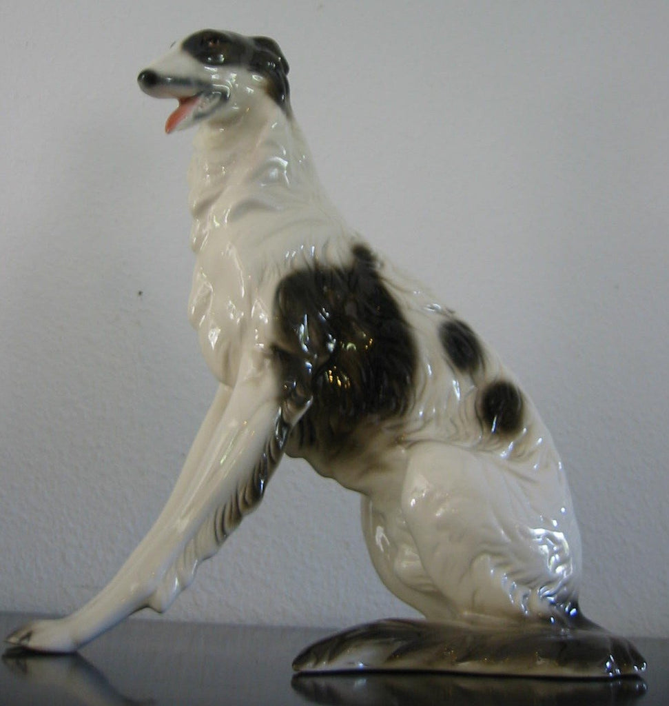 Cuernavaca Ceramic Seated Dog Hand Crafted Painted Signed By Artist - Designer Unique Finds 
 - 7