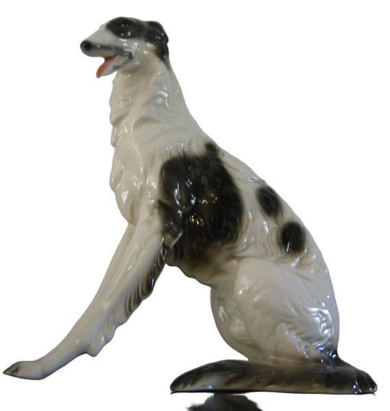 Cuernavaca Ceramic Seated Dog Hand Crafted Painted Signed By Artist - Designer Unique Finds 
 - 7