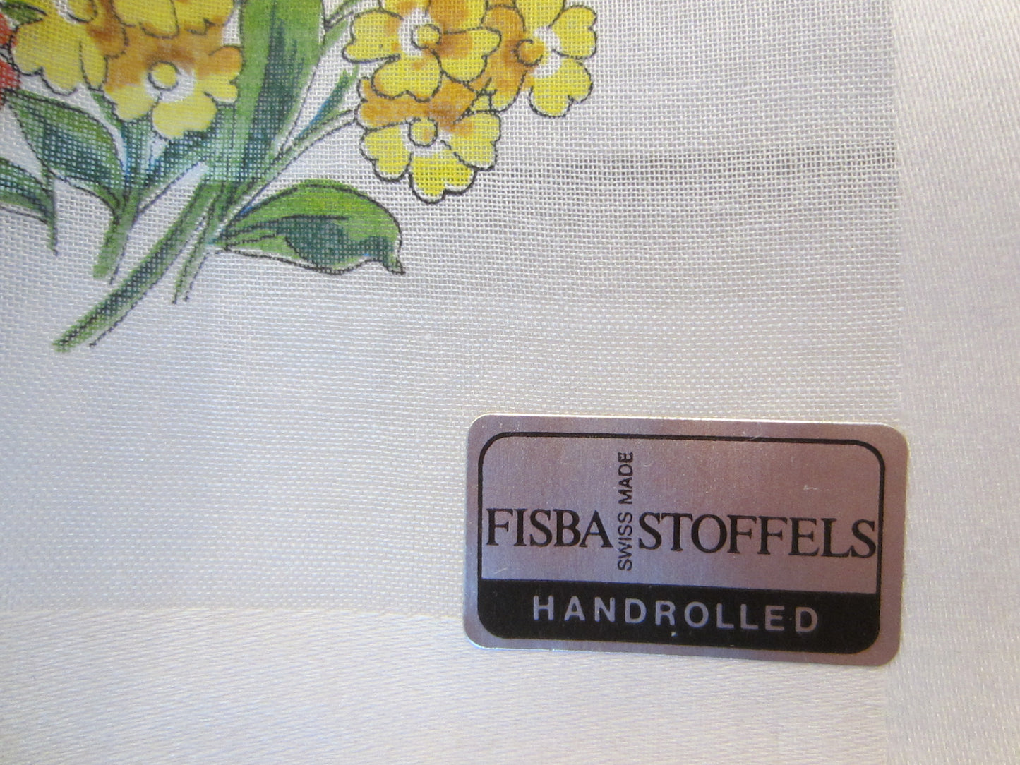 Mid Century Modern Handmade Embroidered Handkerchiefs