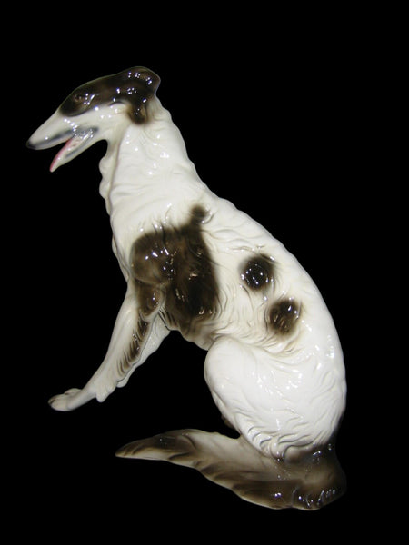Cuernavaca Ceramic Seated Dog Hand Crafted Painted Signed By Artist - Designer Unique Finds 
 - 6