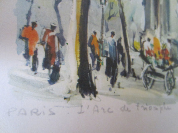 Marius Girard L Arc De Triomphe Impressionist City View French Art - Designer Unique Finds 