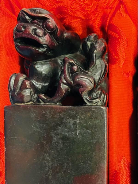 Asian Guardian Lions Shishi Style Foo Dogs Bookends In Original Case