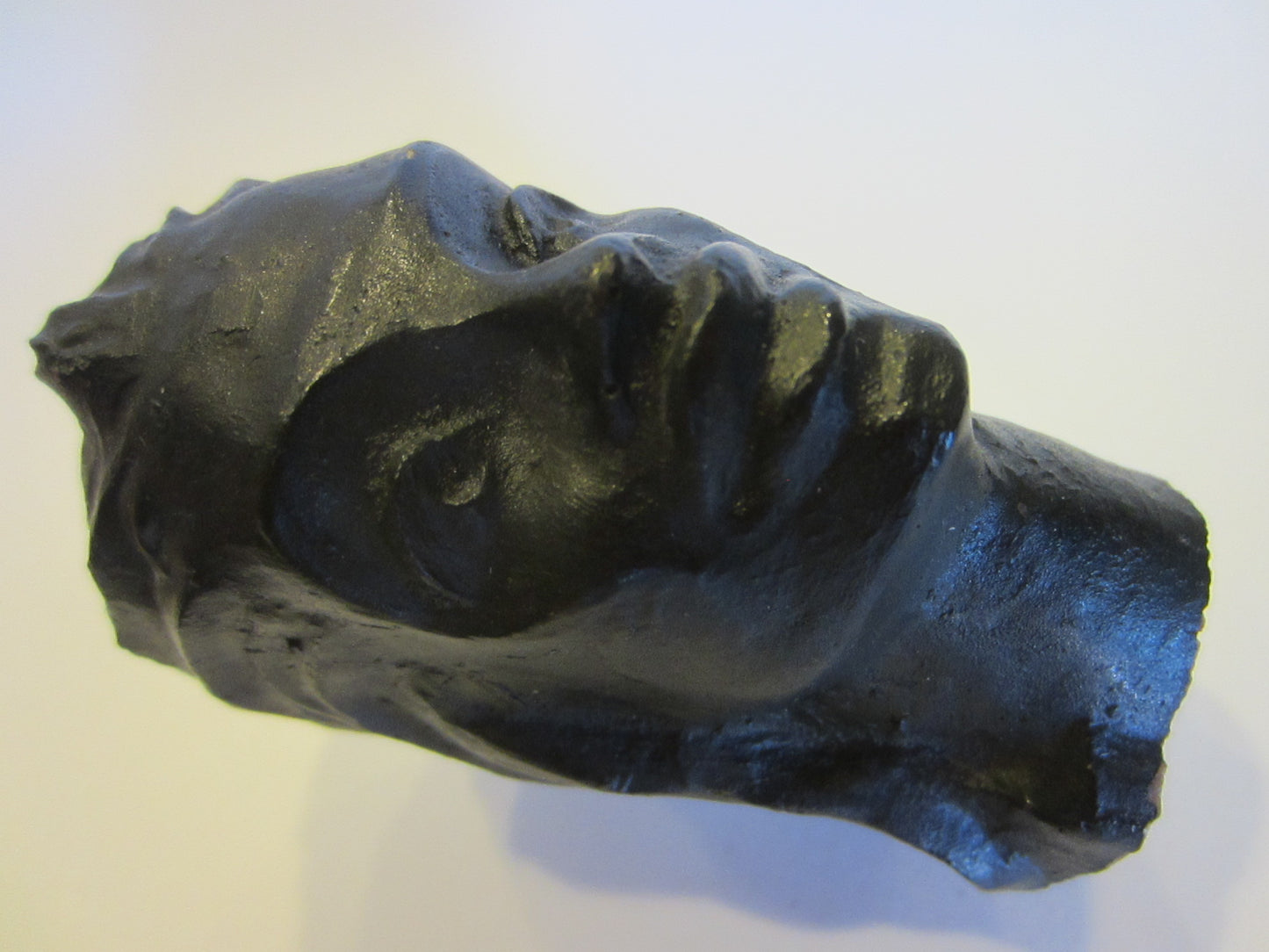 Hawaiian Composed Resin Head On Stand